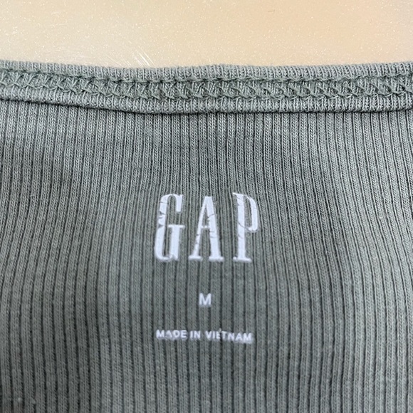 Olive ribbed knit tank top - Picture 3 of 3